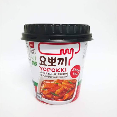 

New YOPOKKI KOREAN RICE CAKE INSTANT CUP HALAL - ORIGINAL