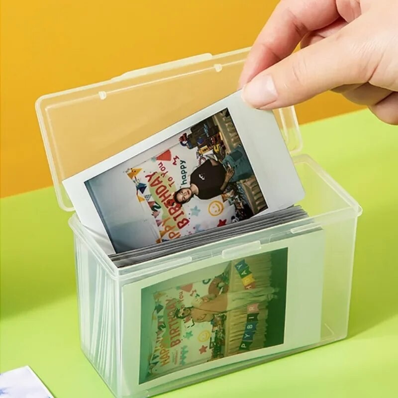 

1PCS Transparent Idol Kpop Albumes Photo Storage Photocards Small Card Collection Organizer Box Case Container