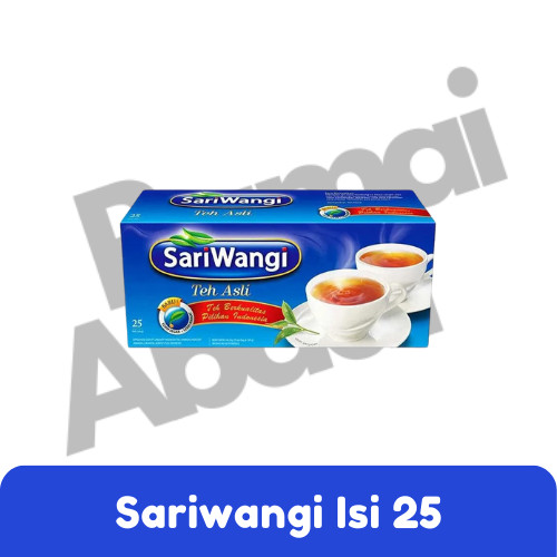 

SARIWANGI TEH CELUP ASLI 100% ISI 25 KANTONG