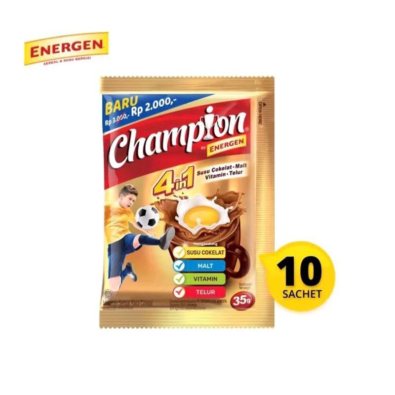 

Energen Champion - 1Renceng 10 Sachet@30gr