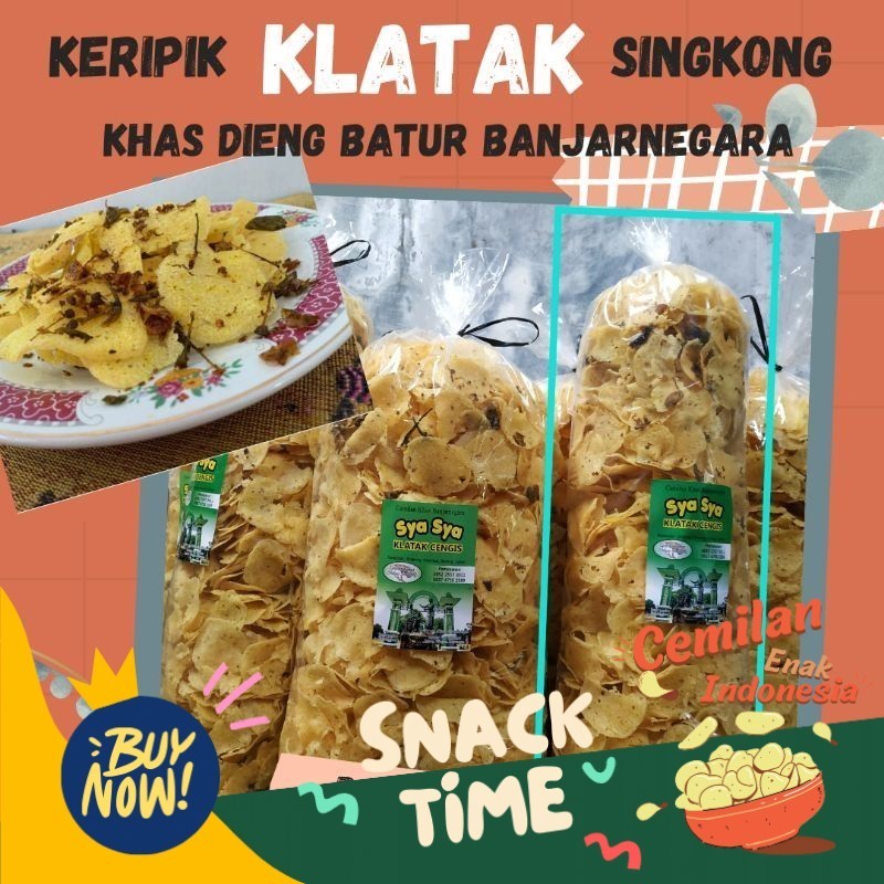 

Special Diskon KLOTAK / KLATAK Khas Banjarnegara Kiloan Produsen SyaSya Snack