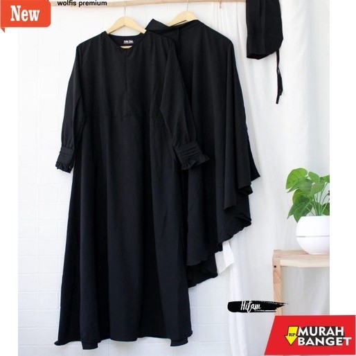 Gamis yang terbaru- GAMIS SET CADAR WOLFIS POLOS SERI 2 // GAMIS SET CADAR WOLFIS POLOS SERIES 2 TER