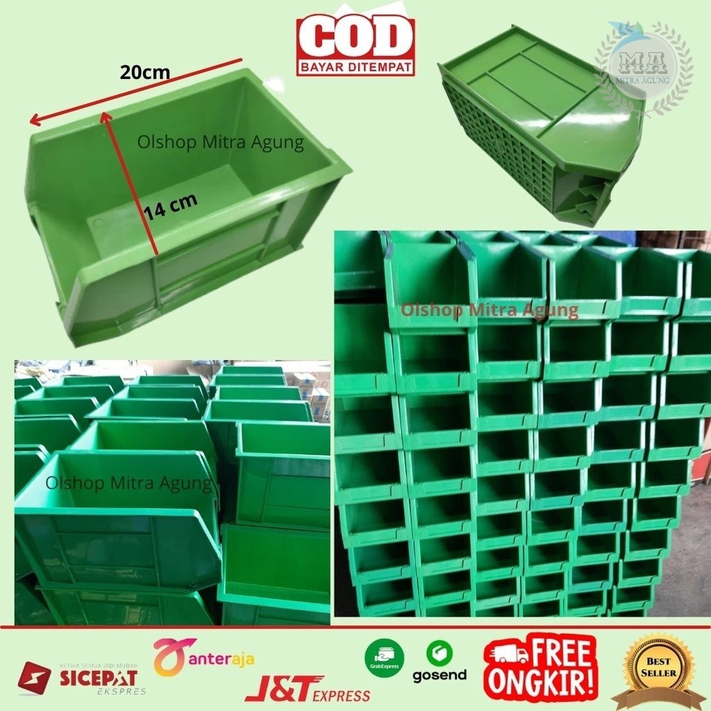 Kotak Plastik Stackable Kenmaster Sk01 / kotak rak baut