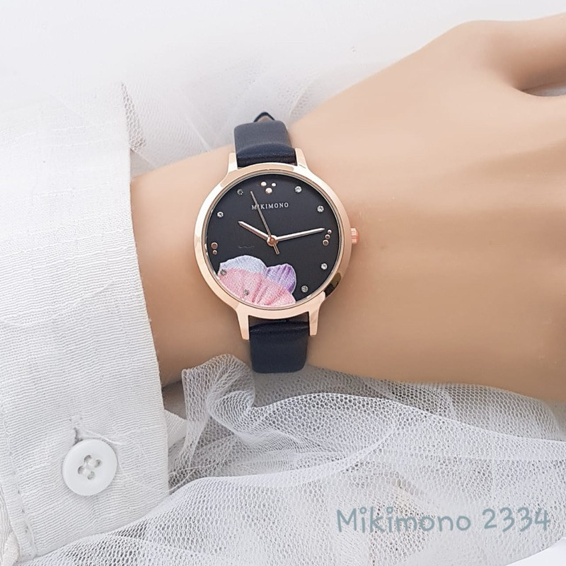 ORIGINAL - Jam tangan wanita MIKIMONO ORIGINAL strap kulit premium bonus box exclusive - AS