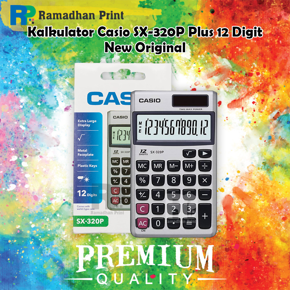 

Calculator Casio SX320P 12 Digit Kalkulator Pocket ORI Garansi Resmi
