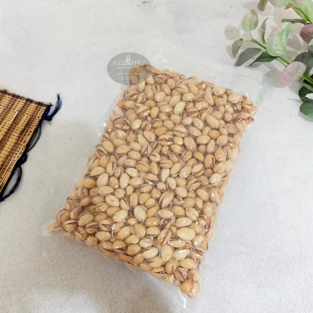 

Kacang Pistachio Panggang Natural Turki (Tanpa Pemutih) 1 Kg - Pistachio Roasted Salted Premium