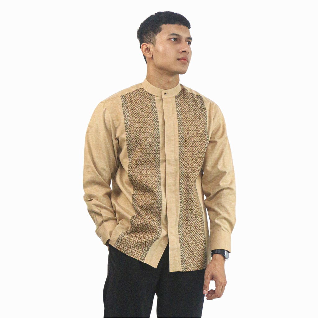 Kemeja Koko PREMIUM Lengan Panjang Bahan Katun L'UOMO 1370