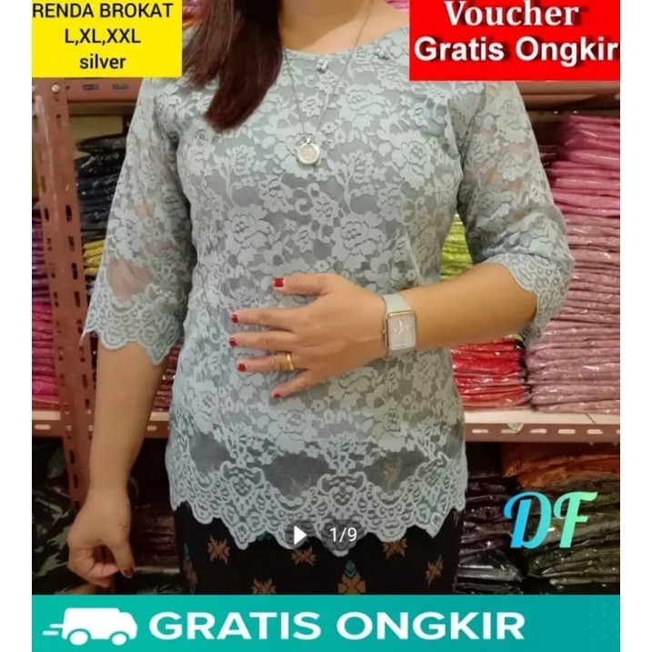 KONVEKSI ATASAN BLUS WANITA RENDA MOTIF BARU 2022 BANGKOK DEWASA IMPORT PREMIUM SUPER MEWAH TANGAN L