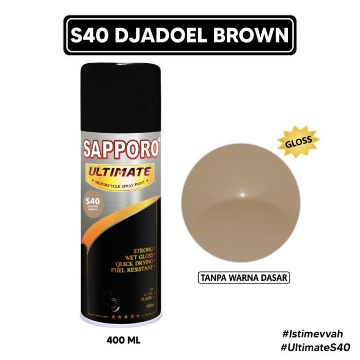 

Sapporo Ultimate S40 Djadoel Brown Sapporo Spray Cat Semprot