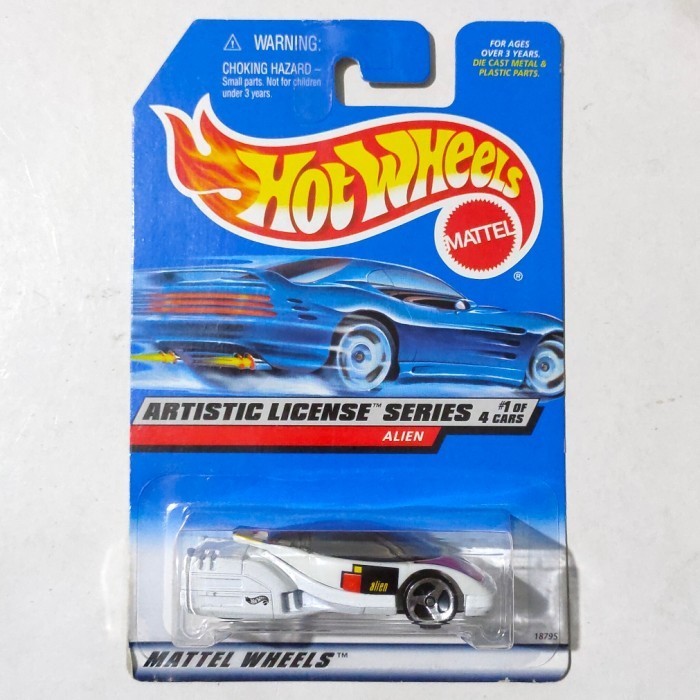 HW Hot Wheels Alien putih 1998 Artistic License Base besi -DD24