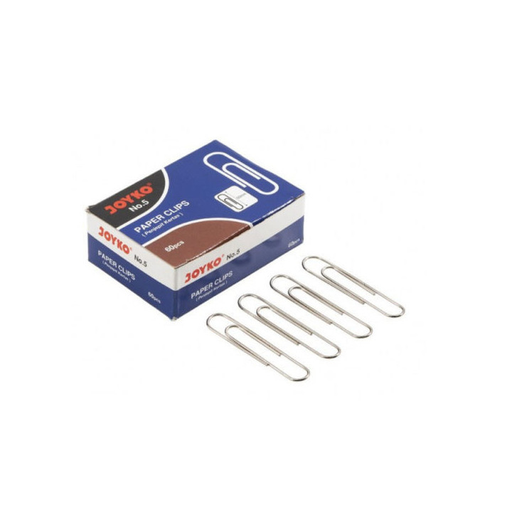 

(HASANS HOME)Paper Clip No.5 Joyko / Klip Kertas Besar / Penjepit Kertas 1 Box / Joyko, Paper Clip Jumbo No.5