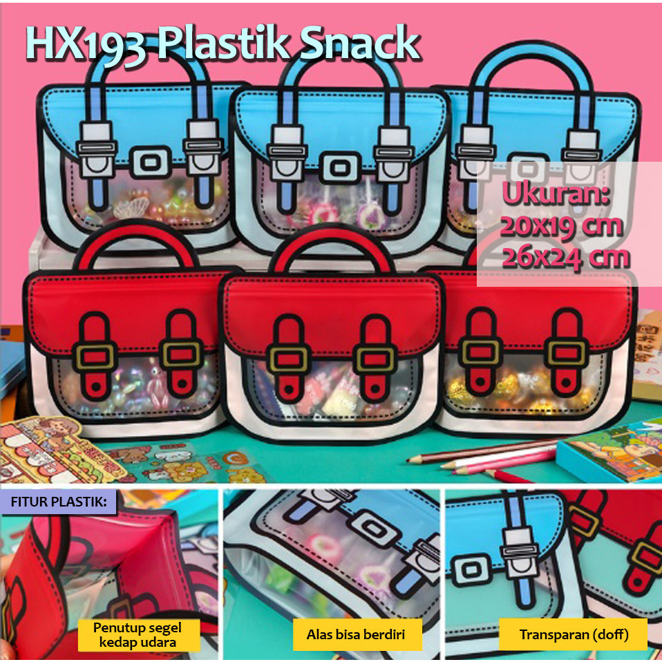 

[READY HARGA GROSIR] HX193 [10 pcs] Plastik Snack Hadiah Ziplock Birthday Packaging Bag [BISA COD]