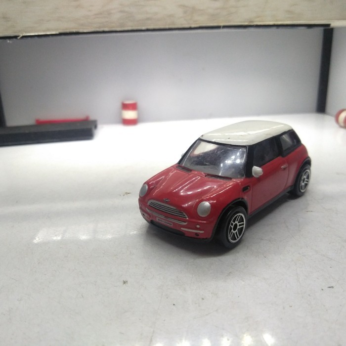 realtoy bmw new mini merah diecast loose junk bukan hotwheels 11D -OS25