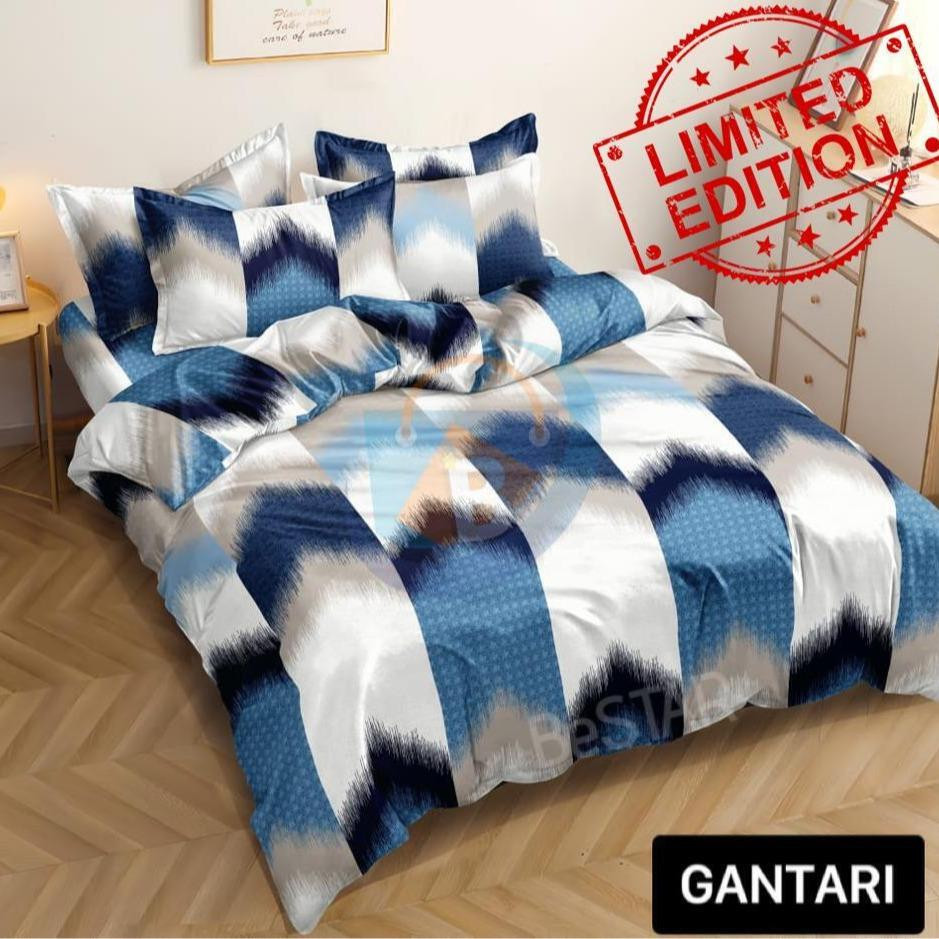 Bedcover Set Sprei Motif  Gantari  Limited Edition BeSTAR - Paket Kumplit Sarung Bantal + Sarung Gul