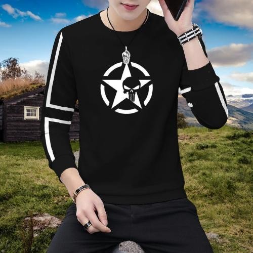 Baju kaos distro lengan panjang kekinian / baju pria lengan panjang / atasan pria dewasa / baju kaos