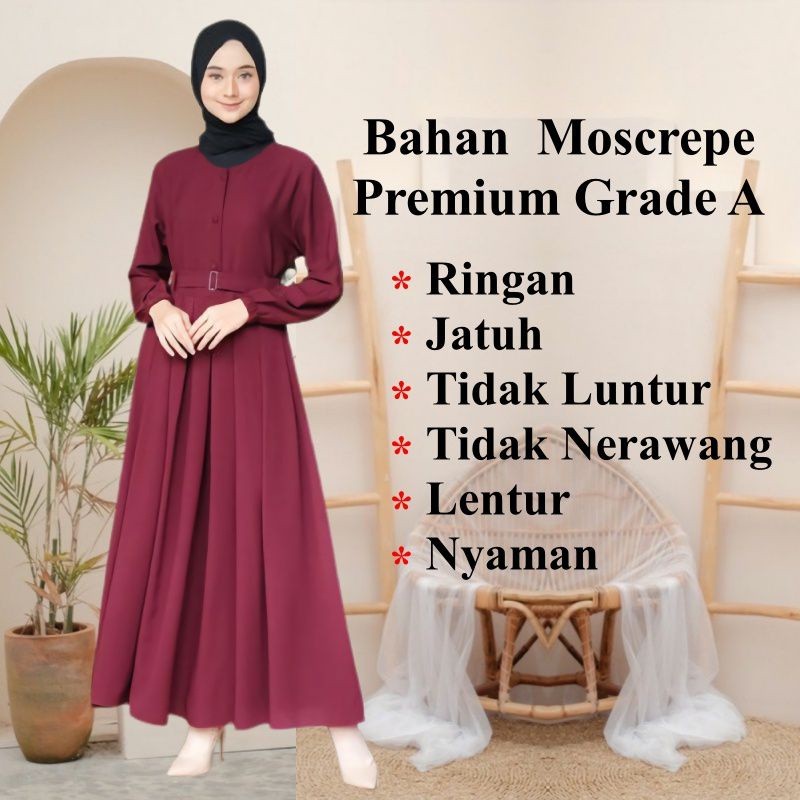 Gamis terbaru 2022 termurah / LIVY DRESS / Gamis remaja dewasa kekinian korean style busui warna ld 