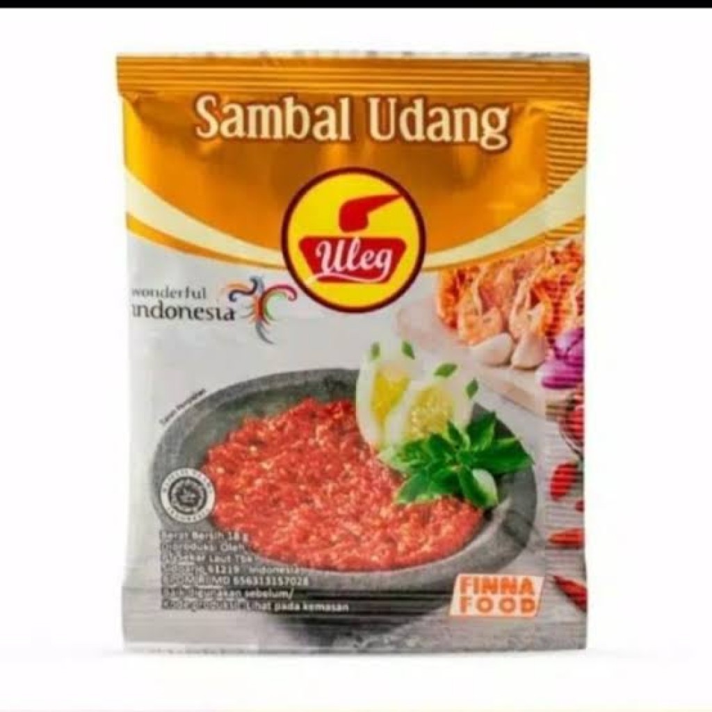 

[Sambal] Finna Sambal Uleg Udang | Kemasan Satuan 18gr