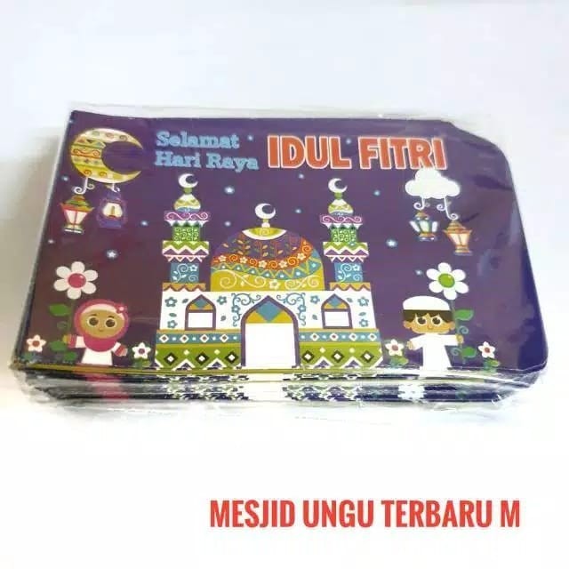 

NIRMALA Isi 100pcs Grosir Amplop Uang Lebaran Angpau Idul fitri Ampau Anak - Masjid Ungu