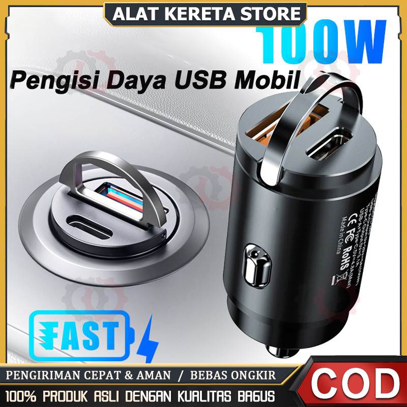 Pengisi Daya Cepat Charger Usb Mobil Casan Hp Buat Di Dalam Mobil Mobil Super Cepat Adaptor Charger