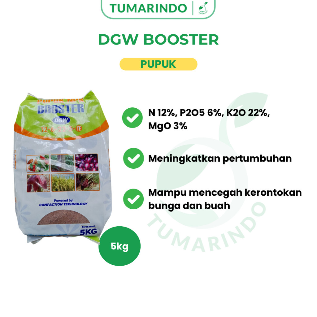 Dgw Booster 5 Kg Mengingkatkan Pertumbuhan Bobot