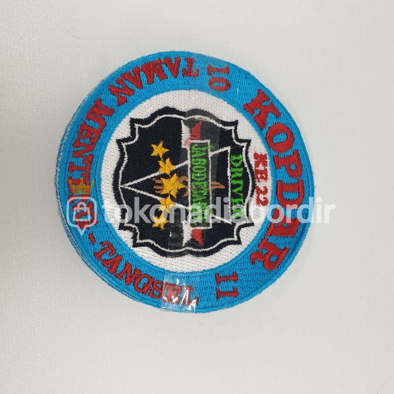 Bordir bordir logo gojek grab pesanan costum