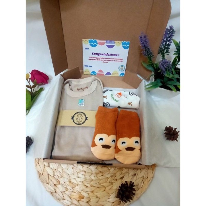 

[PROMO!!!] HAMPERS BAYI | KADO LAHIRAN BAYI / NEWBORN GIFT / HAMPERS BABY - Paket C coklat