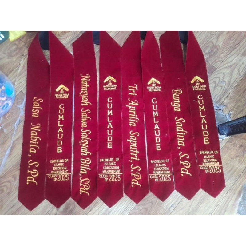 Selempang CUMLAUDE/selempang wisuda Cumlaude/selempang wisuda murah/selempang cumlaude murah/selempa