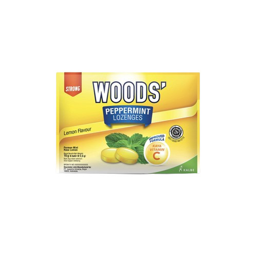 

PERMEN WOODS PEPPERMINT LOZENGES 6' - LEMON - Pharma Mart