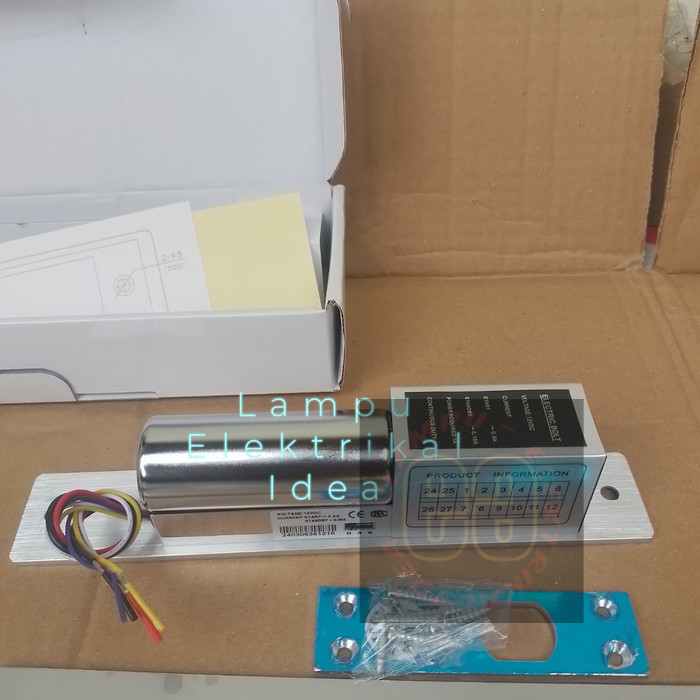 

ELECTRIC DROPBOLT / LOCK PINTU KACA 5 KABEL DROP BOLT 5 WIRES + DELAY