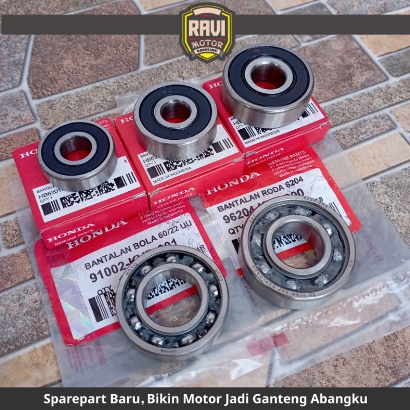 Laher Bearing gearbox Bearing rasio set vario beat all scoopy spacy genio street deluxe