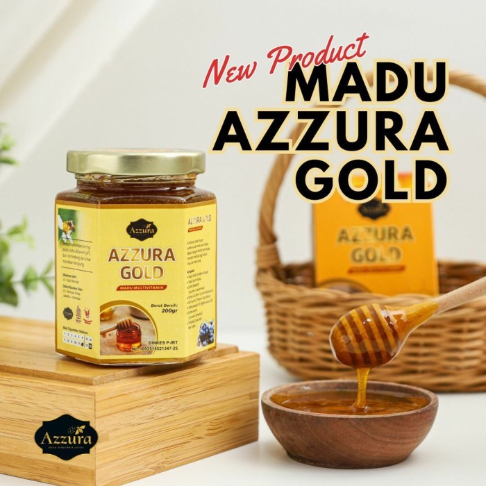 

Madu Azzura Alami Sehat | Madu Azzura Gold Botol 200 Gram | Vitamin Kesehatan Sehat Energi Nutrisi Stamina Imunitas Nafsu Makan Kebugaran
