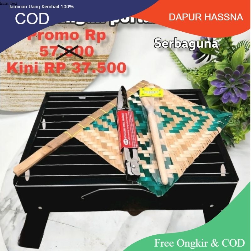 Panggangan Portable Panggangan Ikan Sosis Ayam Bbq Bakaran Sate