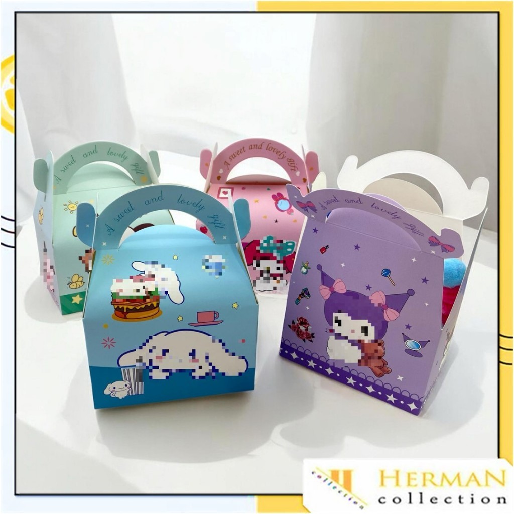 

HC Goodie Bag Motif Kartun Paper Bag Snack Karakter Kotak Souvenir Kado Ulang Tahun Hampers Mini Lucu Tas Snack Candy Anak-Anak