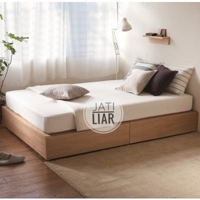 GFJ dipan kayu minimalis uk 180x200