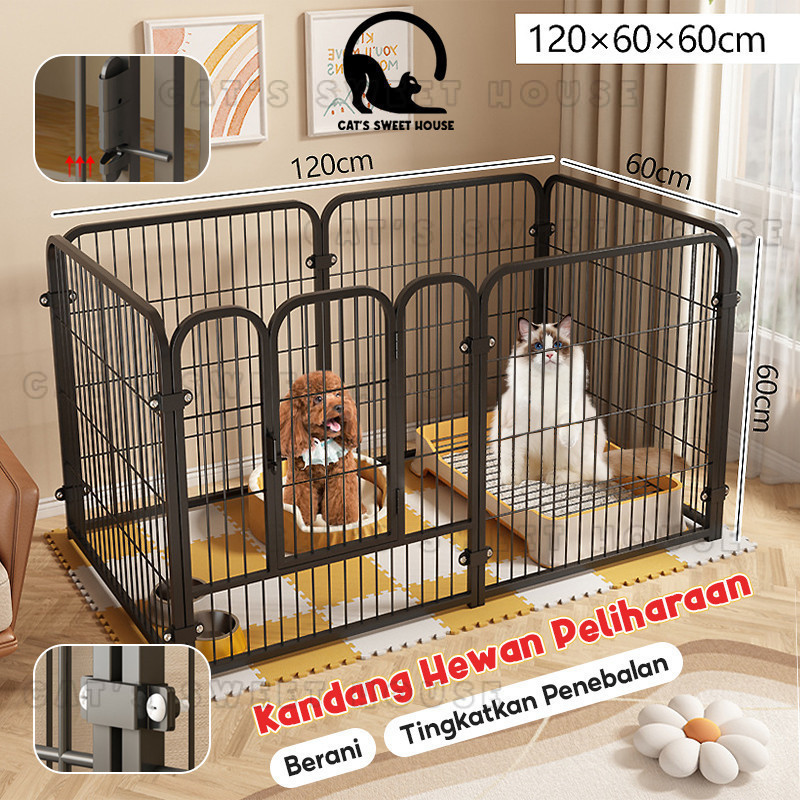 Kandang Anjing Diy 1 Set Pagar Anjing Rumah Anjing Besar Outdoor