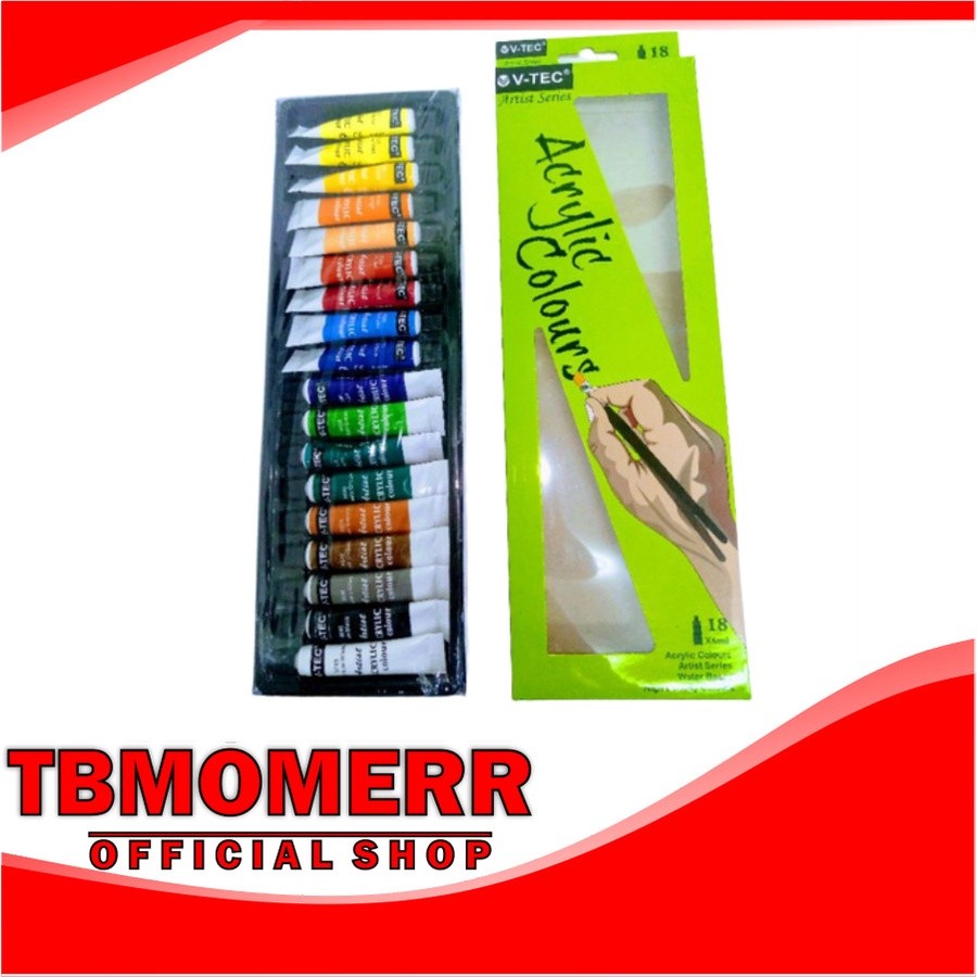 

TBMO V-TEC ACRYLIC COLOUR 18WARNA VT-618 - VTC0002/CAT AKRILIK