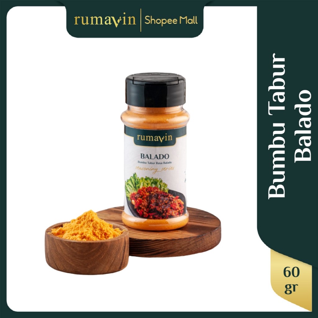 

Rumavin - Premium Bumbu Tabur Balado Botol 60gr