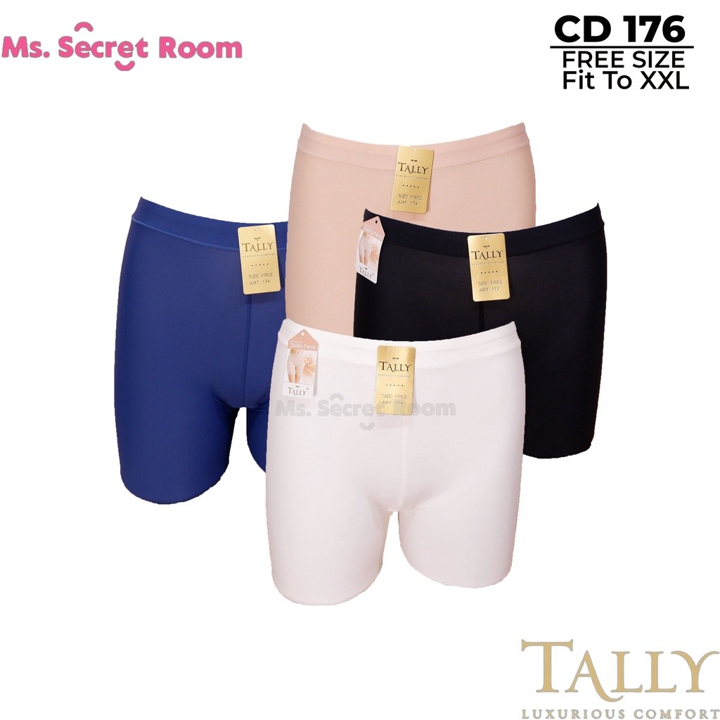 TALLY CD CELANA DALAM SHORT SEAMLESS 176 | FREE SIZE | FIT XXL | BAHAN NYLON SPANDEX
