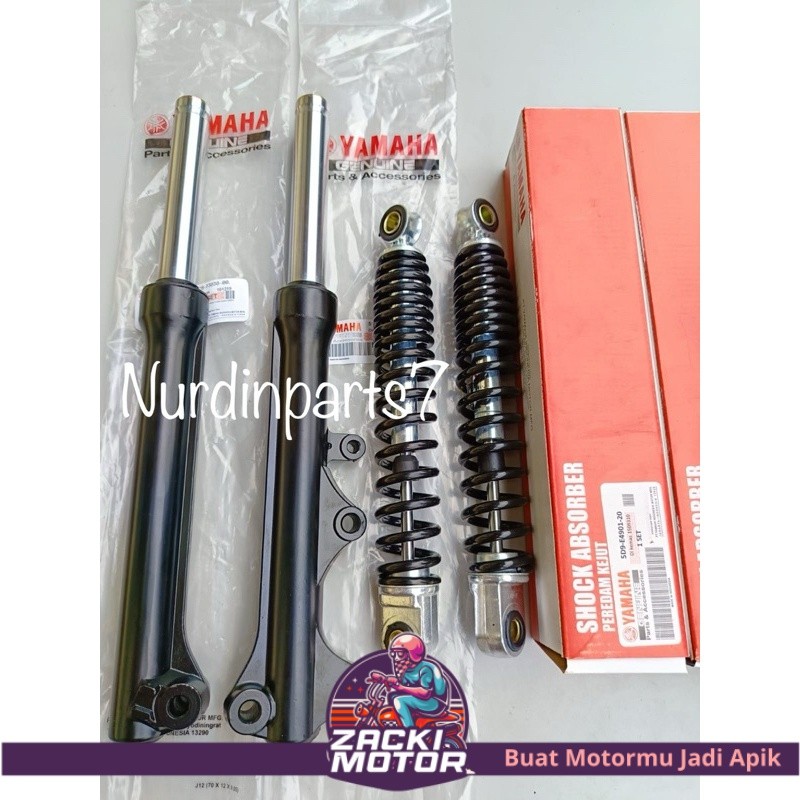 As Shock Depan Plus Tabung + Shockbreaker Belakang Vega ZR Vega rr Vega R New 5D9