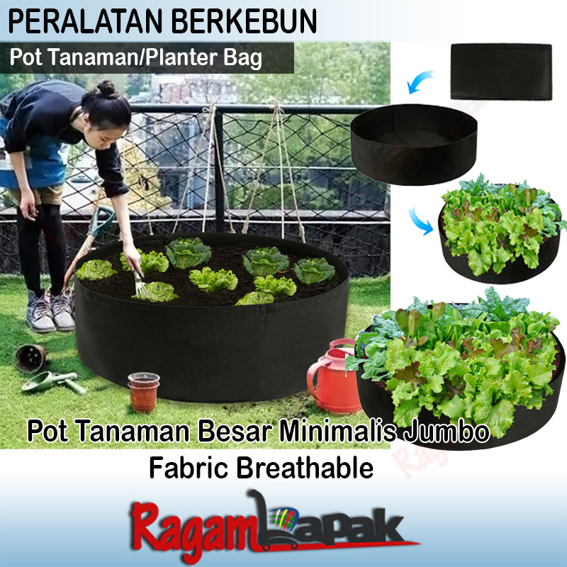 Planter Bag Jumbo - Pot Tanaman Besar Minimalis Jumbo Fabric Breathable