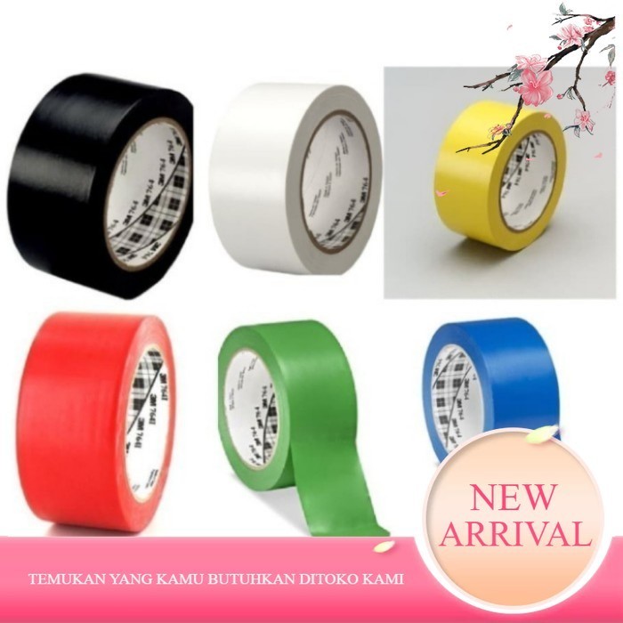 

Lakban Lantai 3M 764-Floor marking Tape vinyl 2" x 33mtr - Putih