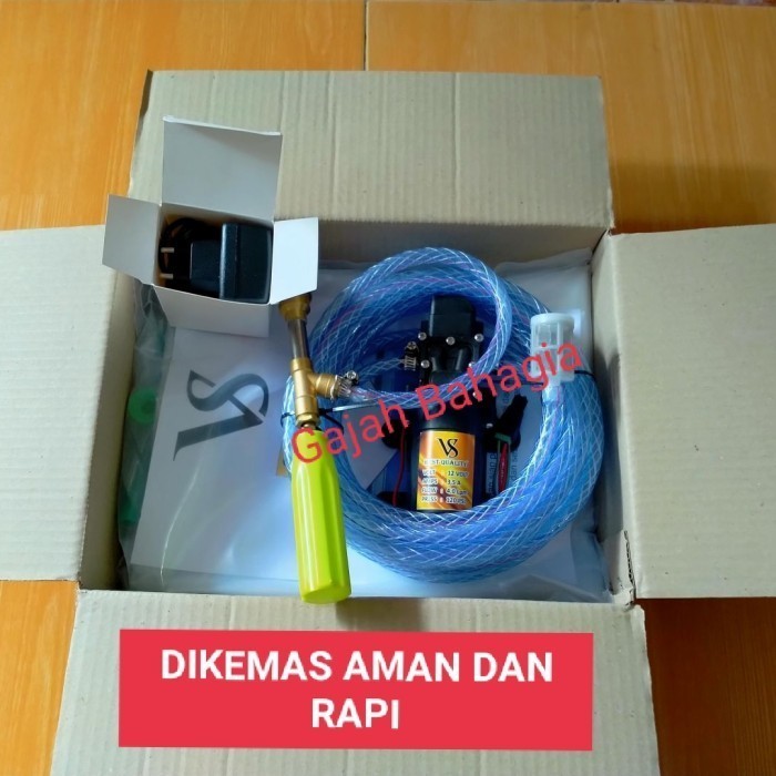 ALAT STEAM CUCI AC MOTOR MOBIL POMPA DC MINI PAKET SET PLASTIK CUCI AC