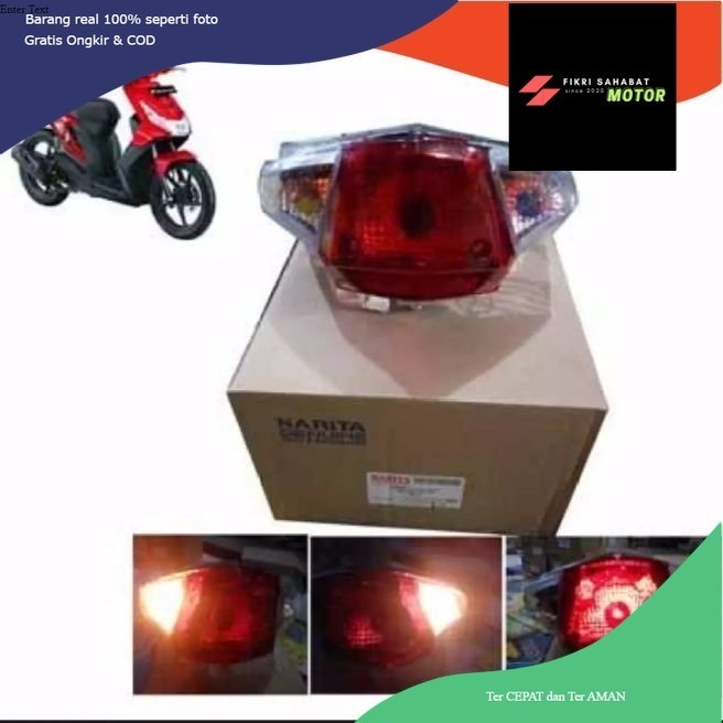 stop beat karbu/lampu stop beat karbu/lampu belakang beat karbu/reflektor belakang beat karbu