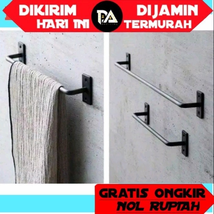 gantungan handuk kamar mandi tempel gantungan baju dinding besi tempel