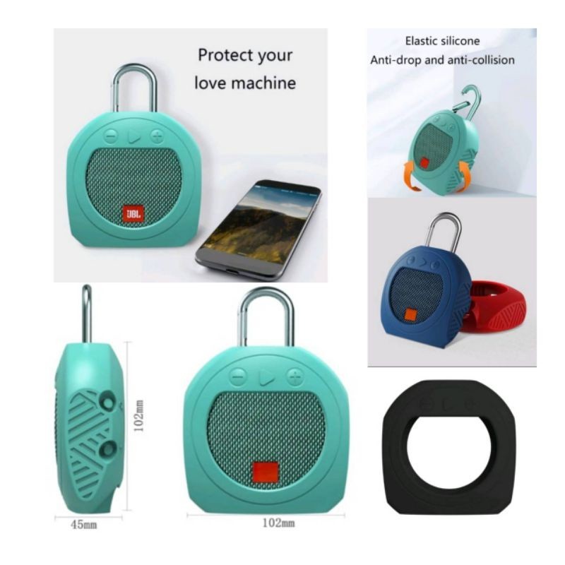 Case Speaker JBL Clip 3 Silicone Cover Silicon Silikon Case Shell JBL
