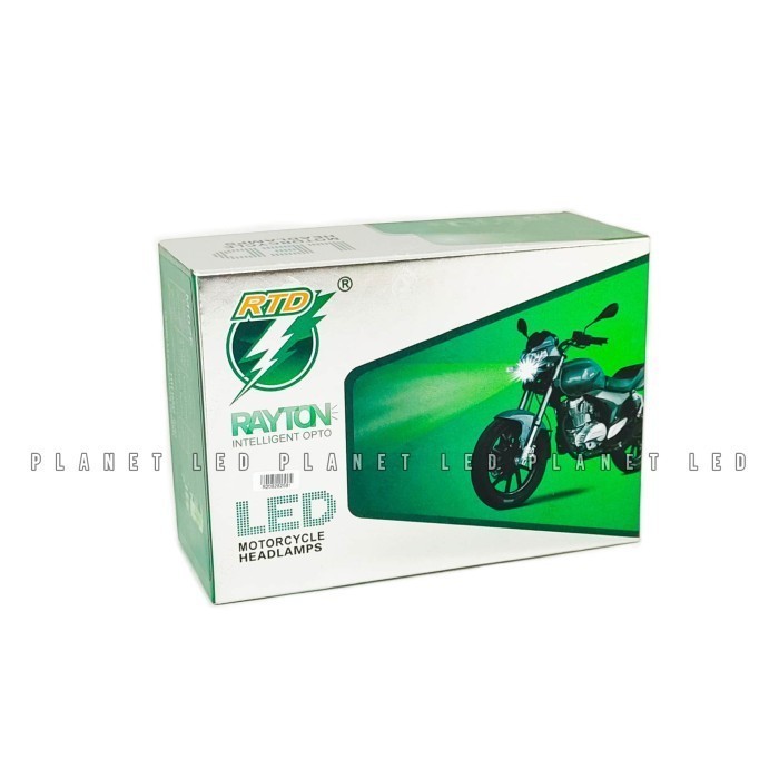✨READY✨ -RTD Rayton - Lampu Depan LED WARMWHITE 6 Sisi M02E + Kipas - H4 H6 HS1
