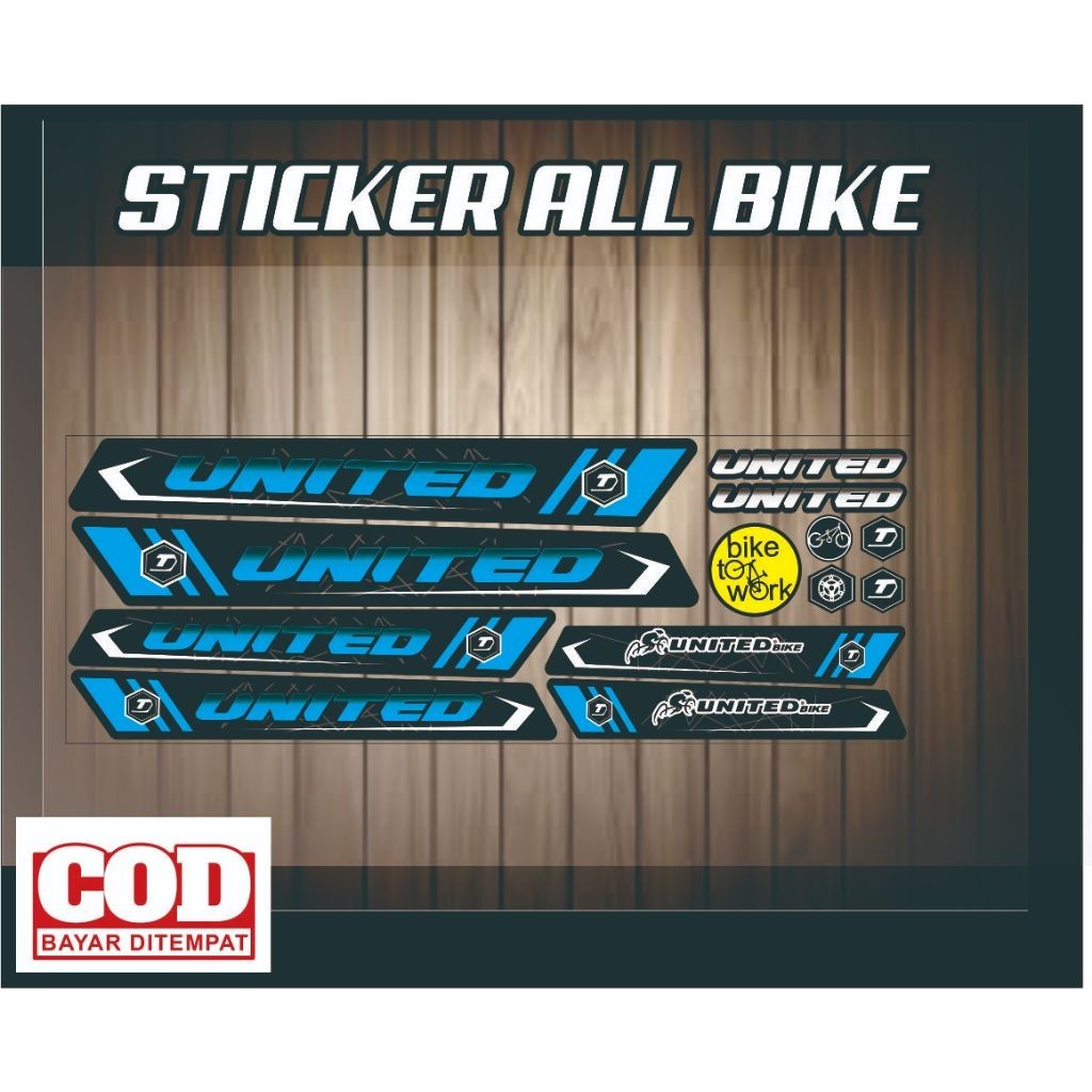 SETIKER MOTTIP SIMPLE stiker all sepeda/ stiker bmx /striping lis motif united / striping united sti