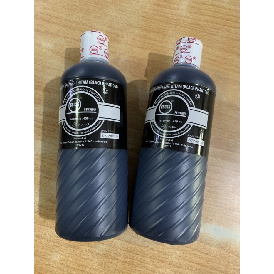 

Ready Cross Black Phantom 580 gr / pewarna makanan icing color