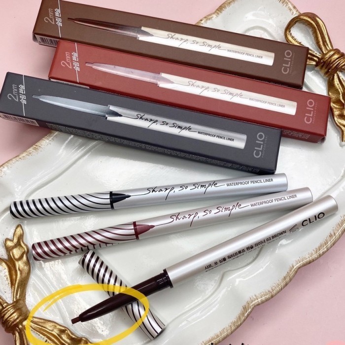 (NEW) -Clio Sharp, So Simple Waterproof Pencil Liner Eyeliner - 01 Black