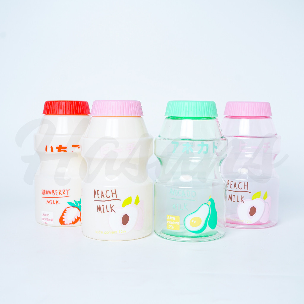 (HASANS HOME)Botol Minum Model Yakult / Botol Fruity Lucu / Hspc-00016 Bottle 480Ml